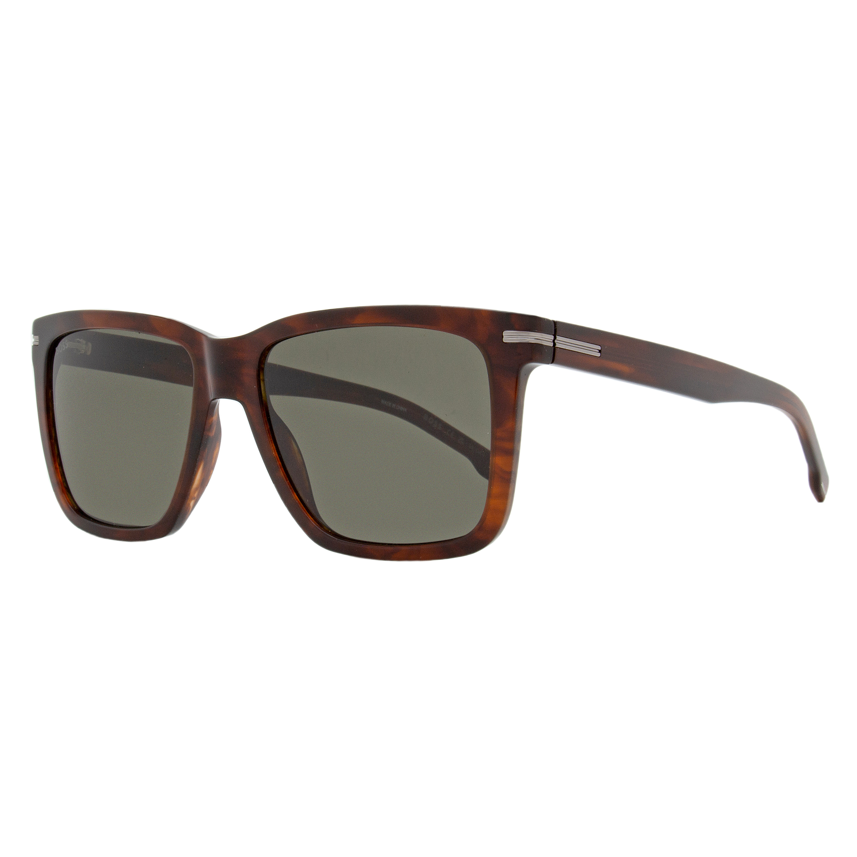 Boss Rectangular Sunglasses B1598/S Ex4ir Brown Horn 55mm